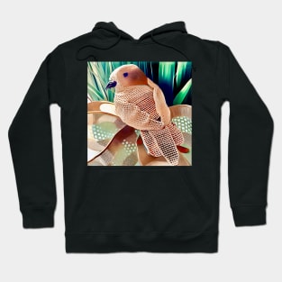 Burlap Bird on A Bow Hoodie